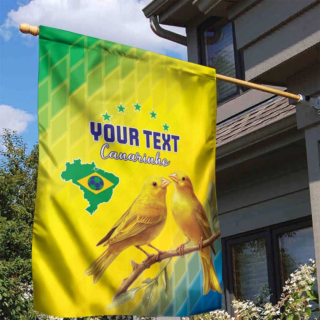 Custom Brazil Football Garden Flag Go Canarinho Go