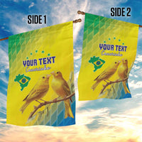 Custom Brazil Football Garden Flag Go Canarinho Go