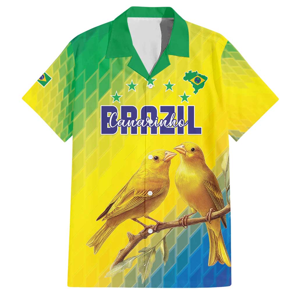 Custom Brazil Football Hawaiian Shirt Go Canarinho Go