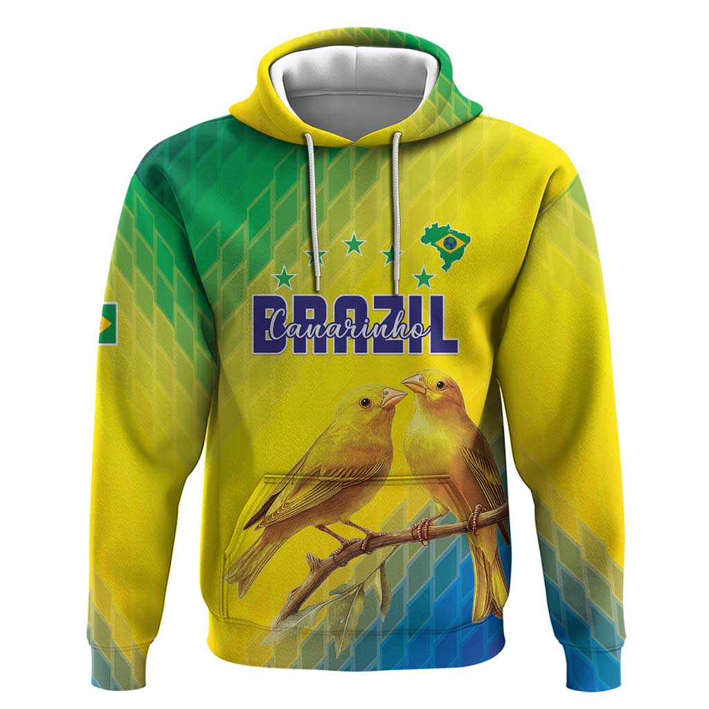 Custom Brazil Football Hoodie Go Canarinho Go