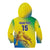 Custom Brazil Football Kid Hoodie Go Canarinho Go