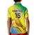 Custom Brazil Football Kid Polo Shirt Go Canarinho Go