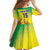 Custom Brazil Football Kid Short Sleeve Dress Go Canarinho Go