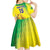 Custom Brazil Football Kid Short Sleeve Dress Go Canarinho Go