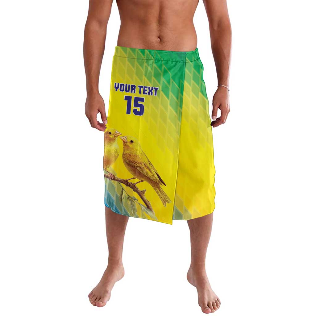 Custom Brazil Football Lavalava Go Canarinho Go