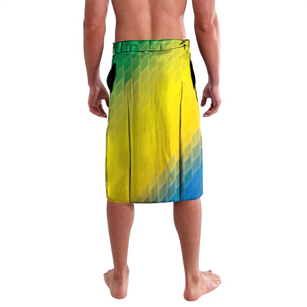 Custom Brazil Football Lavalava Go Canarinho Go