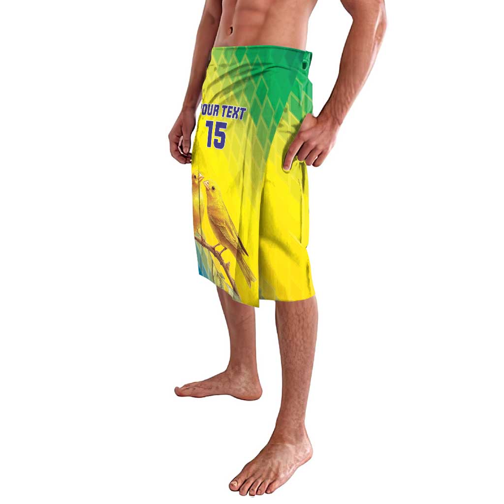 Custom Brazil Football Lavalava Go Canarinho Go