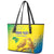 Custom Brazil Football Leather Tote Bag Go Canarinho Go