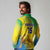 Custom Brazil Football Long Sleeve Polo Shirt Go Canarinho Go