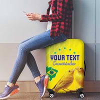 Custom Brazil Football Luggage Cover Go Canarinho Go