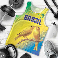 Custom Brazil Football Men Tank Top Go Canarinho Go
