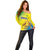 Custom Brazil Football Off Shoulder Sweater Go Canarinho Go