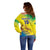 Custom Brazil Football Off Shoulder Sweater Go Canarinho Go