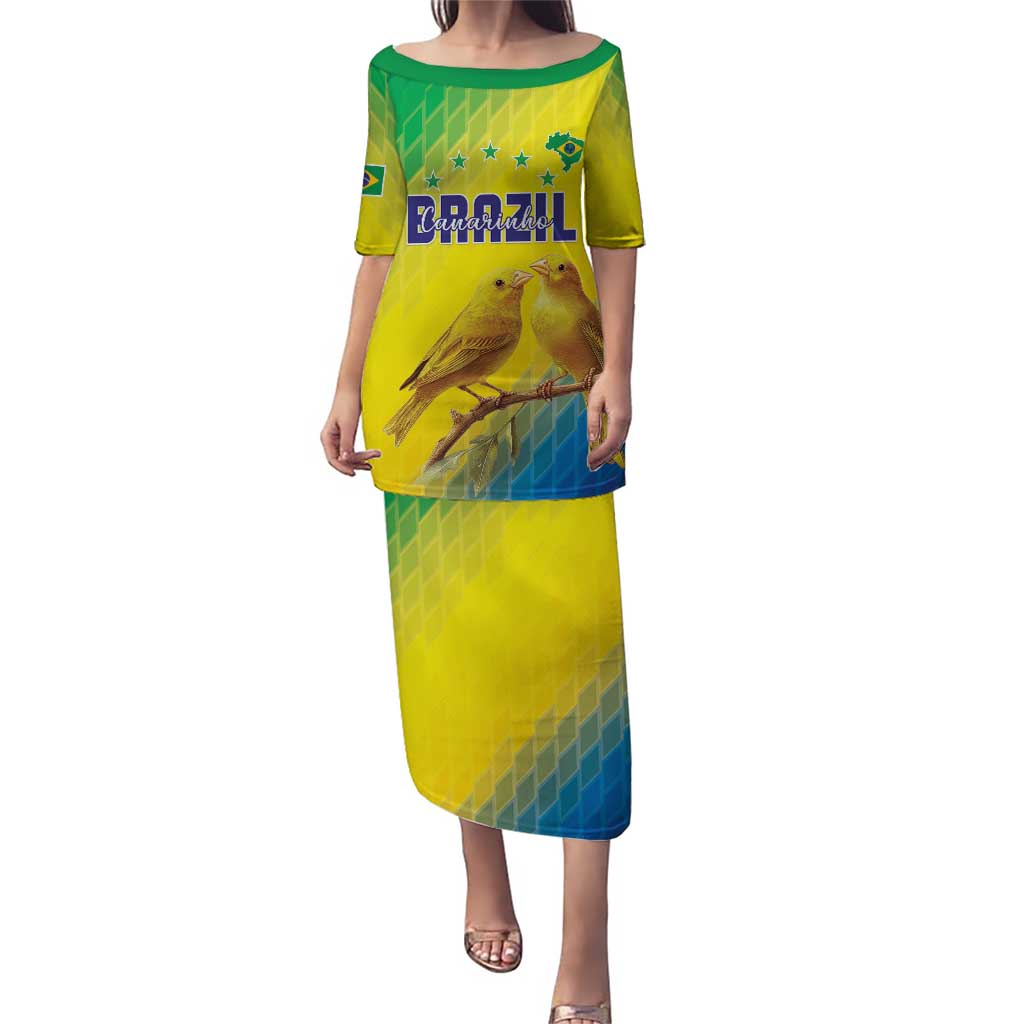 Custom Brazil Football Puletasi Go Canarinho Go
