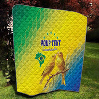 Custom Brazil Football Quilt Go Canarinho Go