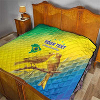 Custom Brazil Football Quilt Go Canarinho Go
