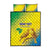 Custom Brazil Football Quilt Bed Set Go Canarinho Go