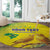 Custom Brazil Football Round Carpet Go Canarinho Go