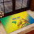 Custom Brazil Football Rubber Doormat Go Canarinho Go