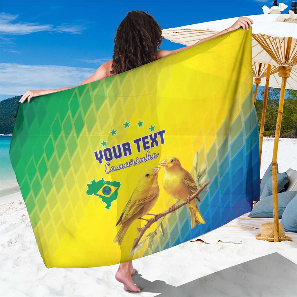Custom Brazil Football Sarong Go Canarinho Go