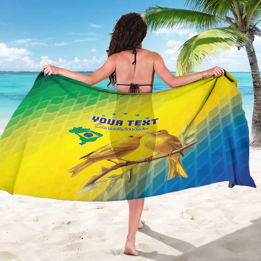 Custom Brazil Football Sarong Go Canarinho Go