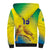 Custom Brazil Football Sherpa Hoodie Go Canarinho Go