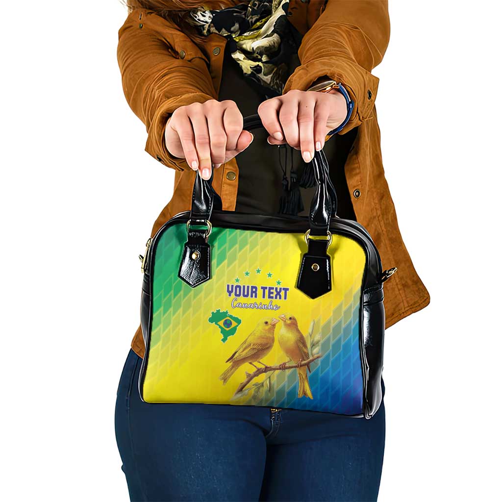 Custom Brazil Football Shoulder Handbag Go Canarinho Go
