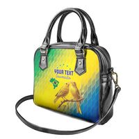 Custom Brazil Football Shoulder Handbag Go Canarinho Go