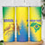 Custom Brazil Football Skinny Tumbler Go Canarinho Go