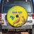 Custom Brazil Football Spare Tire Cover Go Canarinho Go