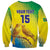 Custom Brazil Football Sweatshirt Go Canarinho Go