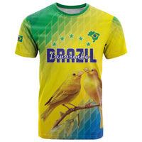 Custom Brazil Football T Shirt Go Canarinho Go