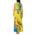 Custom Brazil Football Tank Maxi Dress Go Canarinho Go
