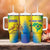 Custom Brazil Football Tumbler With Handle Go Canarinho Go