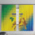 Custom Brazil Football Window Curtain Go Canarinho Go