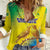 Custom Brazil Football Women Casual Shirt Go Canarinho Go
