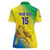 Custom Brazil Football Women Polo Shirt Go Canarinho Go