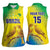 Custom Brazil Football Women Sleeveless Polo Shirt Go Canarinho Go