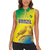Custom Brazil Football Women Sleeveless Polo Shirt Go Canarinho Go
