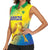 Custom Brazil Football Women Sleeveless Polo Shirt Go Canarinho Go