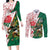 Personalized South Africa and England Rugby Couples Matching Long Sleeve Bodycon Dress and Long Sleeve Button Shirt Springboks Mascot With Red Rose