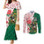 Personalized South Africa and England Rugby Couples Matching Mermaid Dress and Long Sleeve Button Shirt Springboks Mascot With Red Rose
