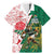 Personalized South Africa and England Rugby Family Matching Mermaid Dress and Hawaiian Shirt Springboks Mascot With Red Rose