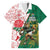 Personalized South Africa and England Rugby Family Matching Summer Maxi Dress and Hawaiian Shirt Springboks Mascot With Red Rose