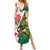 Personalized South Africa and England Rugby Family Matching Summer Maxi Dress and Hawaiian Shirt Springboks Mascot With Red Rose