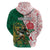 Personalized South Africa and England Rugby Hoodie Springboks Mascot With Red Rose