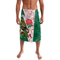 Personalized South Africa and England Rugby Lavalava Springboks Mascot With Red Rose