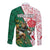 Personalized South Africa and England Rugby Long Sleeve Button Shirt Springboks Mascot With Red Rose
