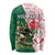 Personalized South Africa and England Rugby Long Sleeve Shirt Springboks Mascot With Red Rose