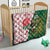 South Africa and England Rugby Quilt Springboks Mascot With Red Rose